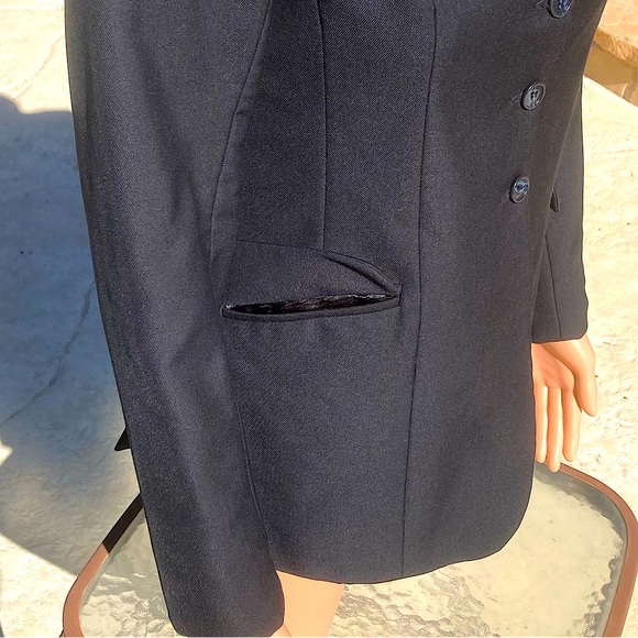 Devon Aire Equestrian Hunt Show Coat Black Vintage - Picture 12 of 12